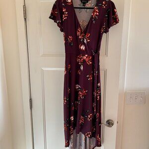 Women's Short Sleeve Floral Dress